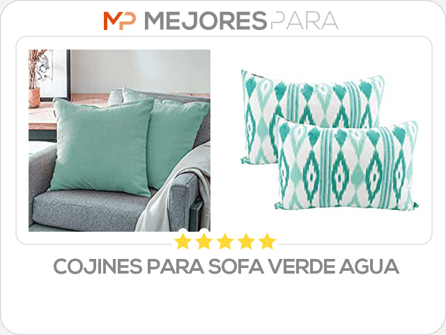 cojines para sofa verde agua