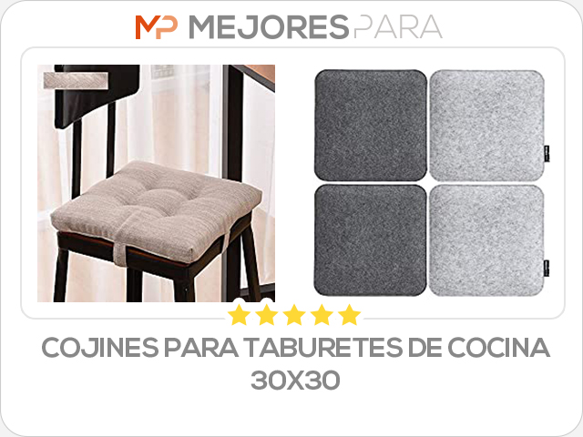 cojines para taburetes de cocina 30x30