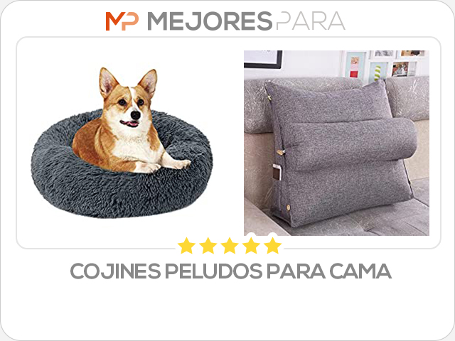 cojines peludos para cama