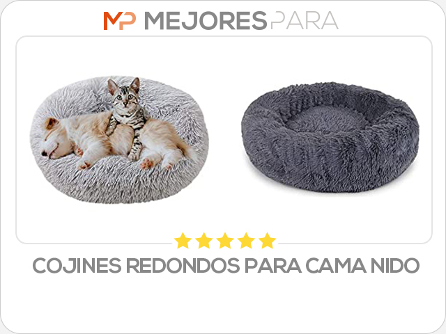 cojines redondos para cama nido