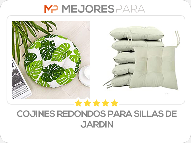 cojines redondos para sillas de jardin