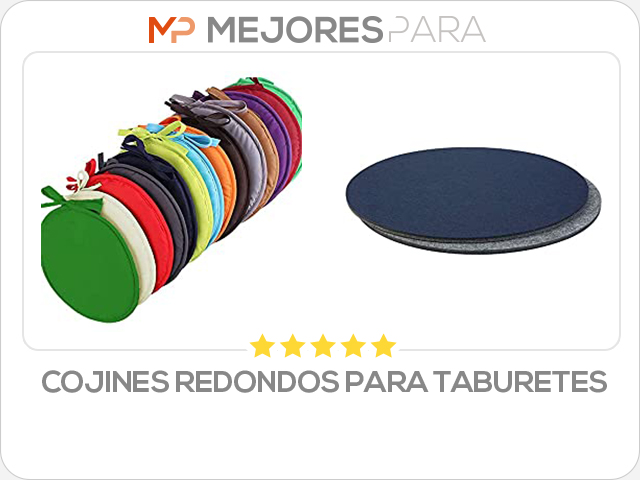 cojines redondos para taburetes