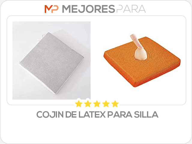 cojin de latex para silla