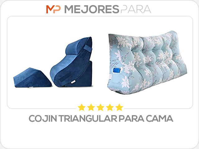 cojin triangular para cama