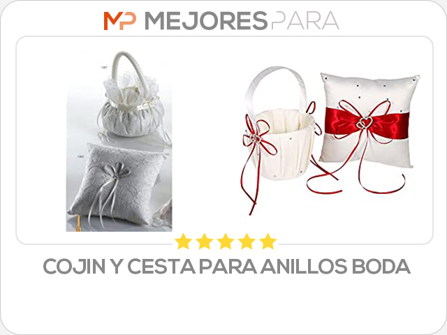 cojin y cesta para anillos boda