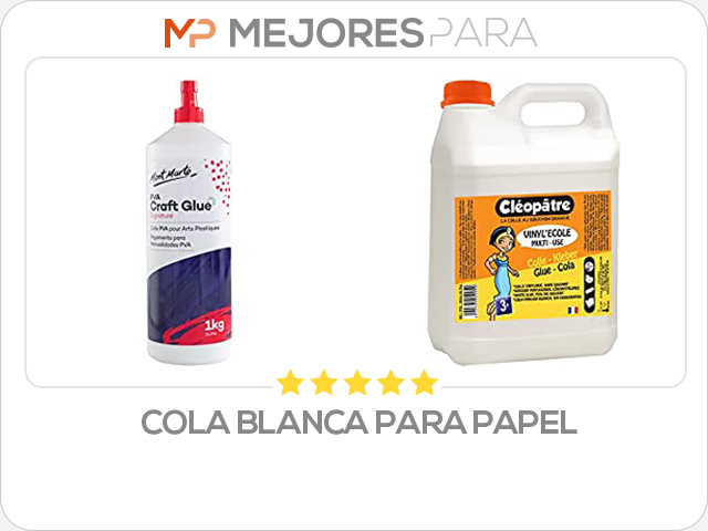 cola blanca para papel