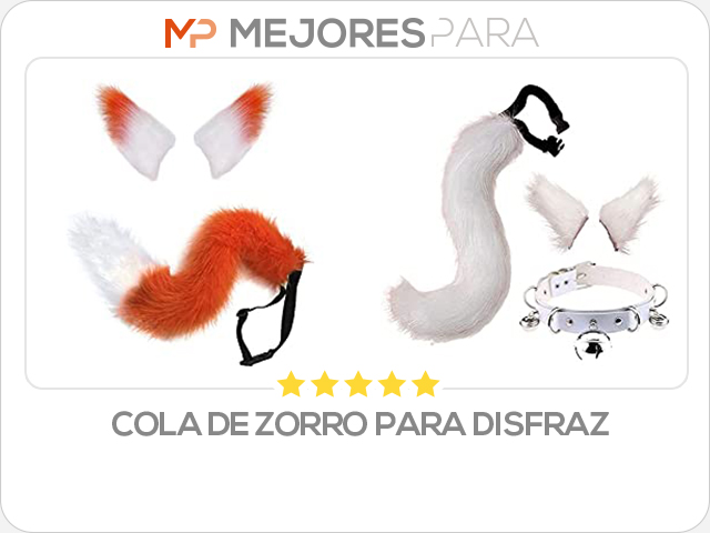 cola de zorro para disfraz