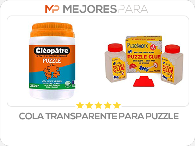 cola transparente para puzzle