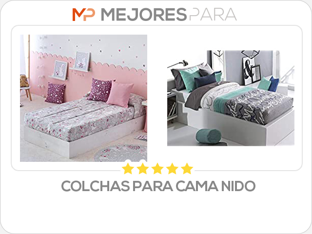 colchas para cama nido