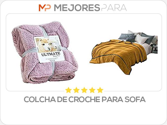 colcha de croche para sofa