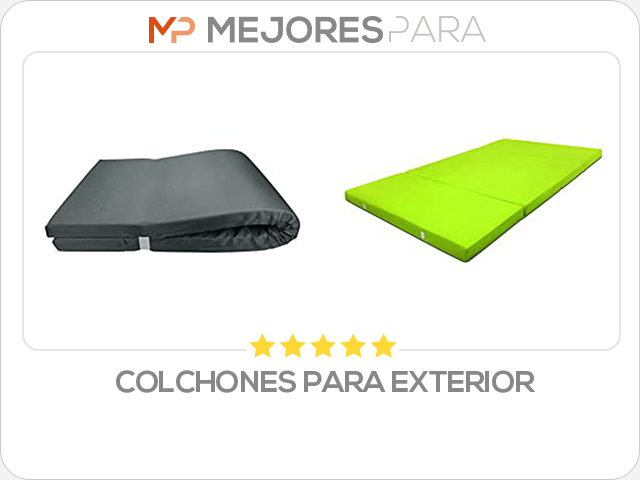 colchones para exterior