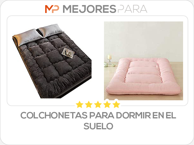 colchonetas para dormir en el suelo