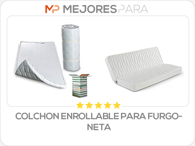 colchon enrollable para furgoneta