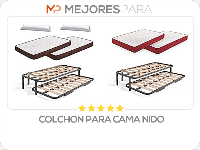 colchon para cama nido