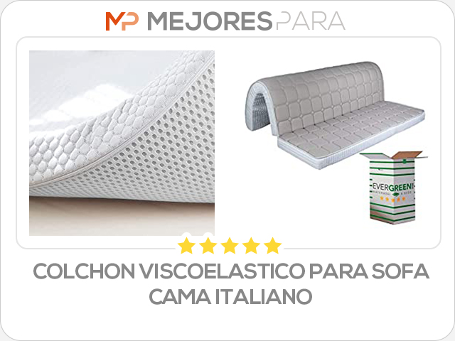 colchon viscoelastico para sofa cama italiano