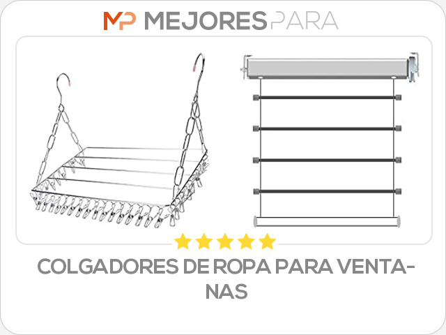 colgadores de ropa para ventanas