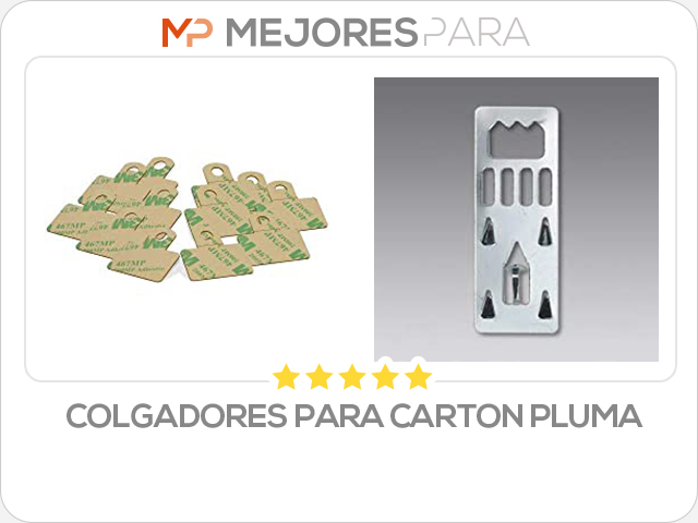 colgadores para carton pluma