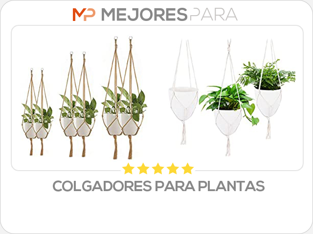 colgadores para plantas