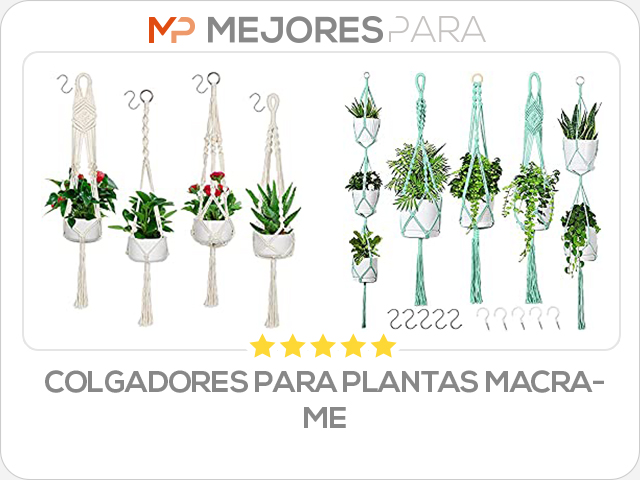 colgadores para plantas macrame