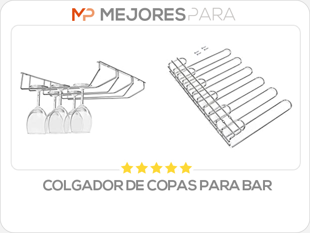 colgador de copas para bar