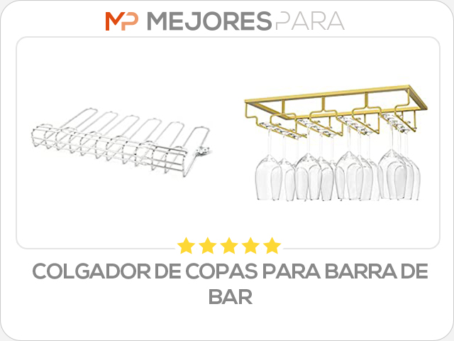 colgador de copas para barra de bar