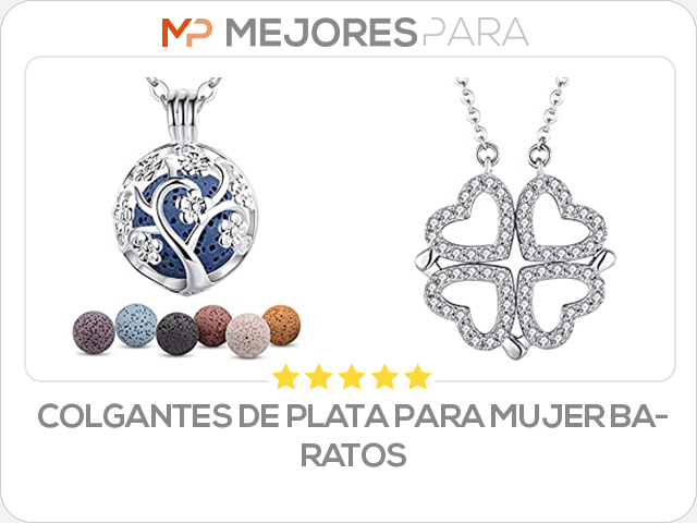 colgantes de plata para mujer baratos