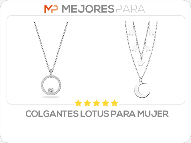 colgantes lotus para mujer