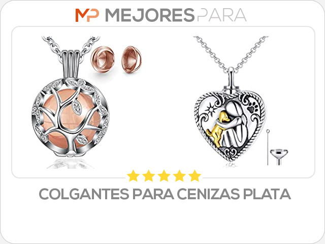 colgantes para cenizas plata