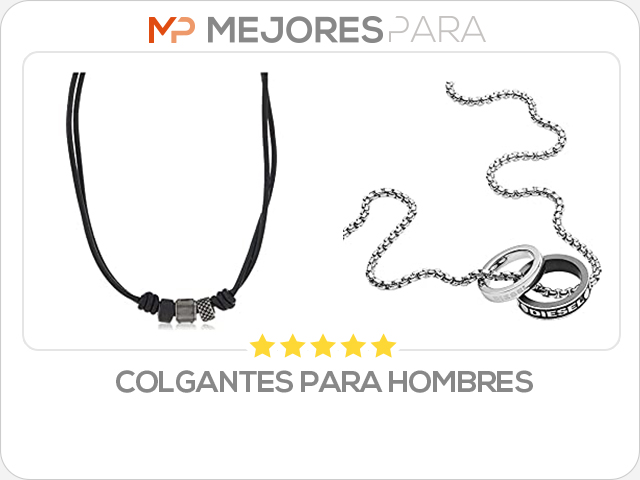 colgantes para hombres