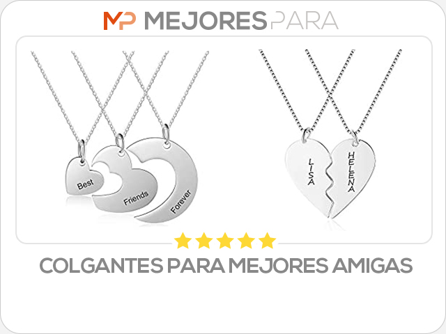 colgantes para mejores amigas