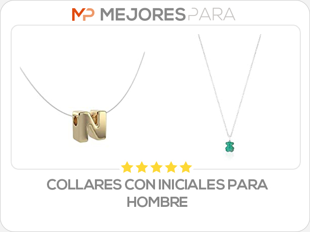 collares con iniciales para hombre