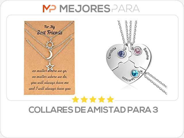 collares de amistad para 3