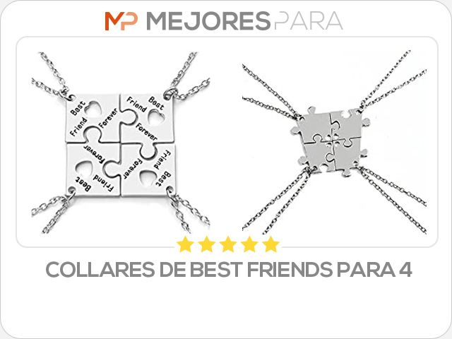 collares de best friends para 4