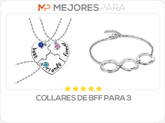 collares de bff para 3