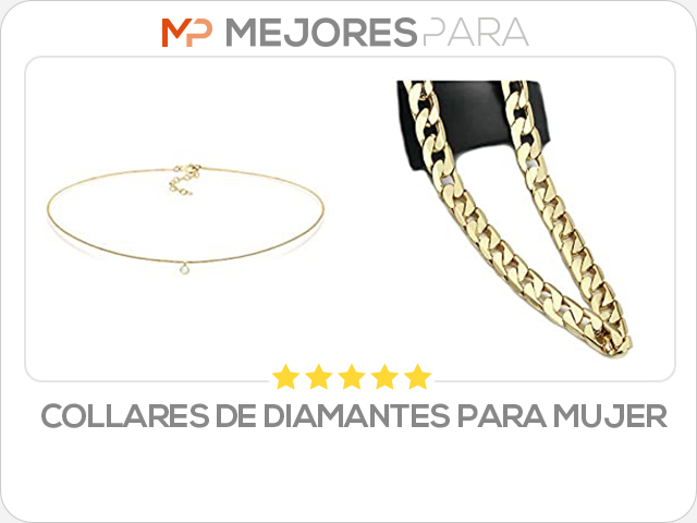 collares de diamantes para mujer