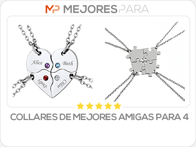 collares de mejores amigas para 4