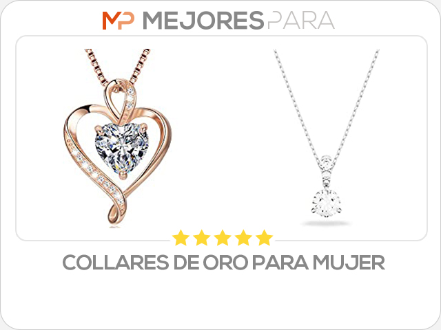 collares de oro para mujer