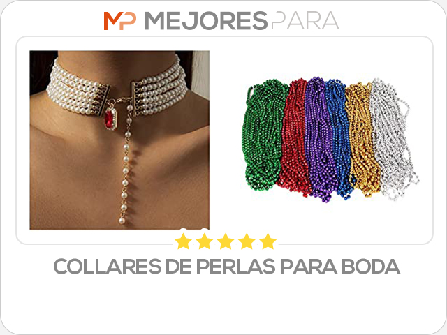 collares de perlas para boda