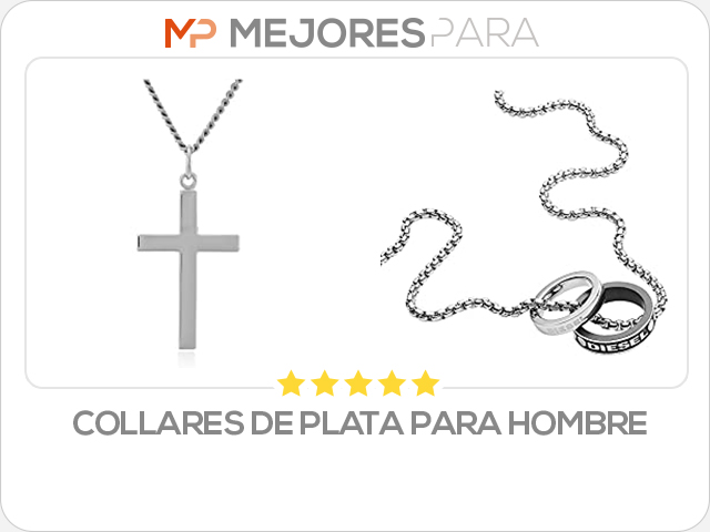 collares de plata para hombre