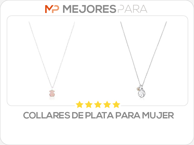 collares de plata para mujer