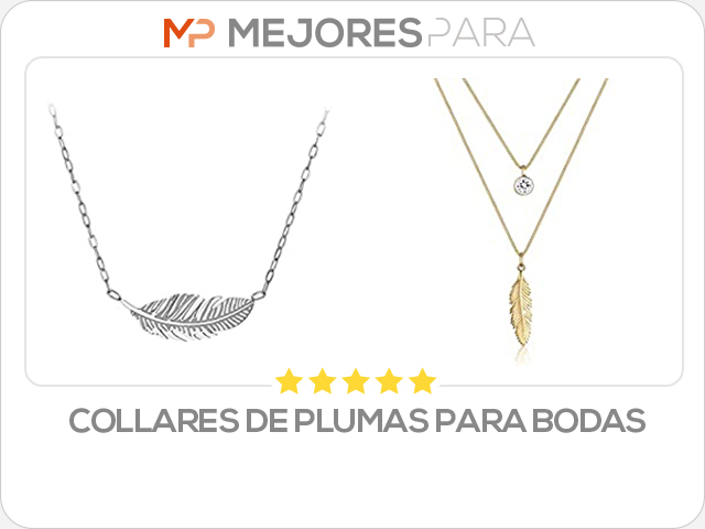 collares de plumas para bodas