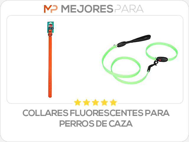 collares fluorescentes para perros de caza