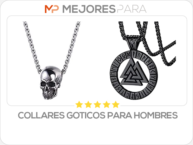 collares goticos para hombres