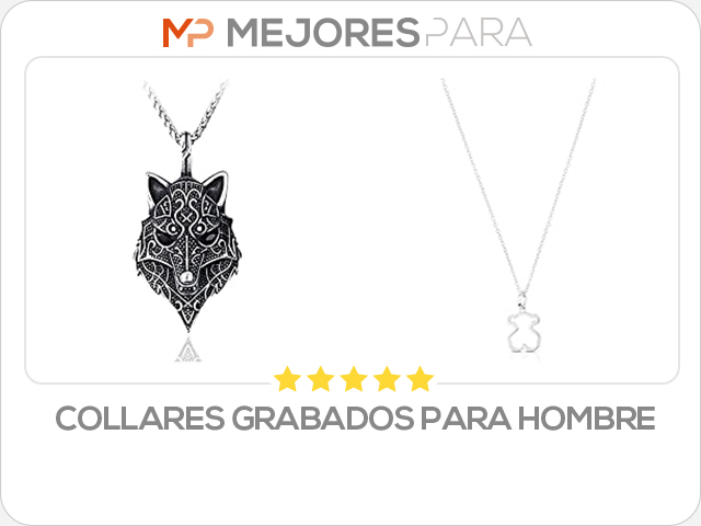 collares grabados para hombre