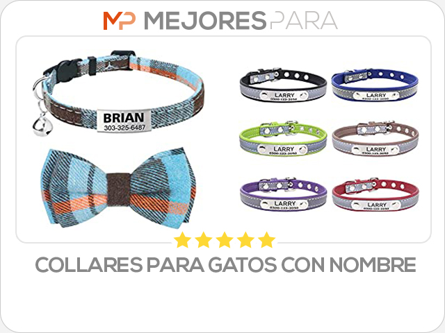 collares para gatos con nombre