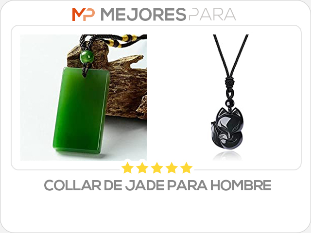 collar de jade para hombre