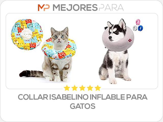 collar isabelino inflable para gatos