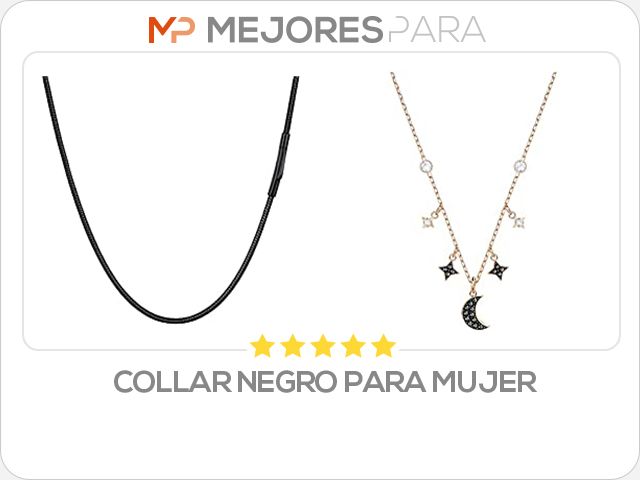 collar negro para mujer