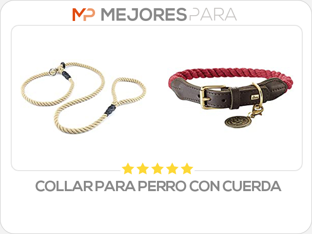 collar para perro con cuerda