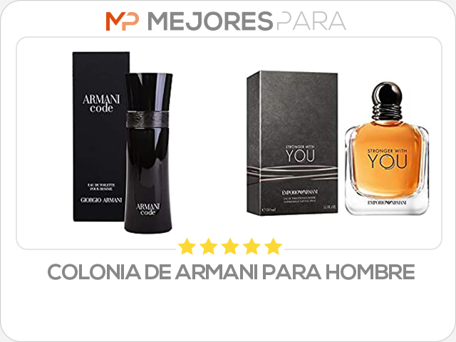 colonia de armani para hombre